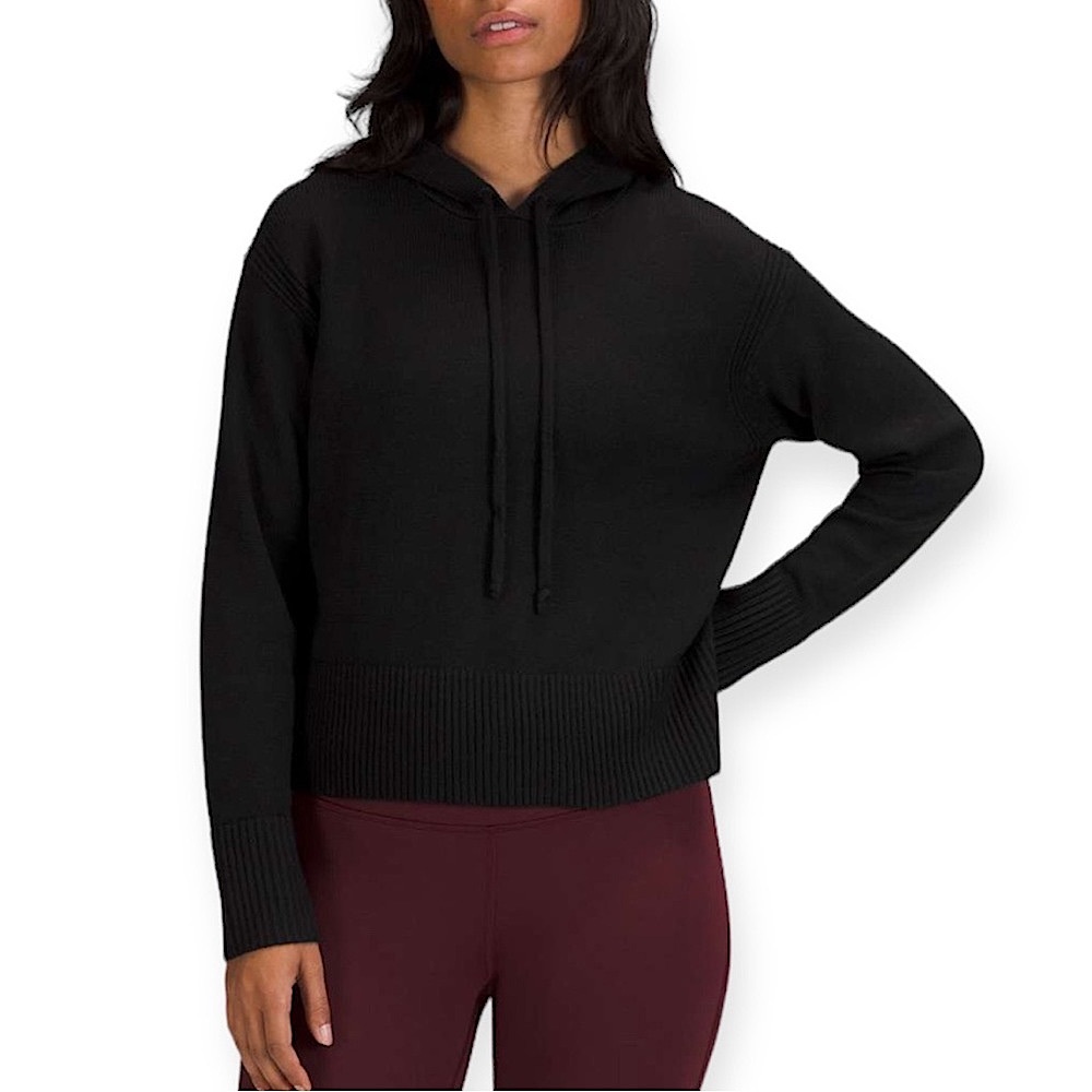 Lululemon Double Knit Cashmere Blend Sweater Hoodie NWT